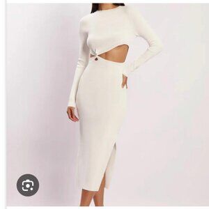chinese dress ladies Aurelie Long Sleeve Lace Maxi Dress - Ivory main image 0